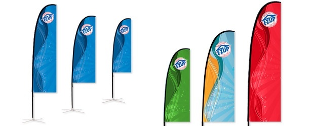 Διαφημιστική σημαία Λεπίδα Slim Blade Τυπωμένη